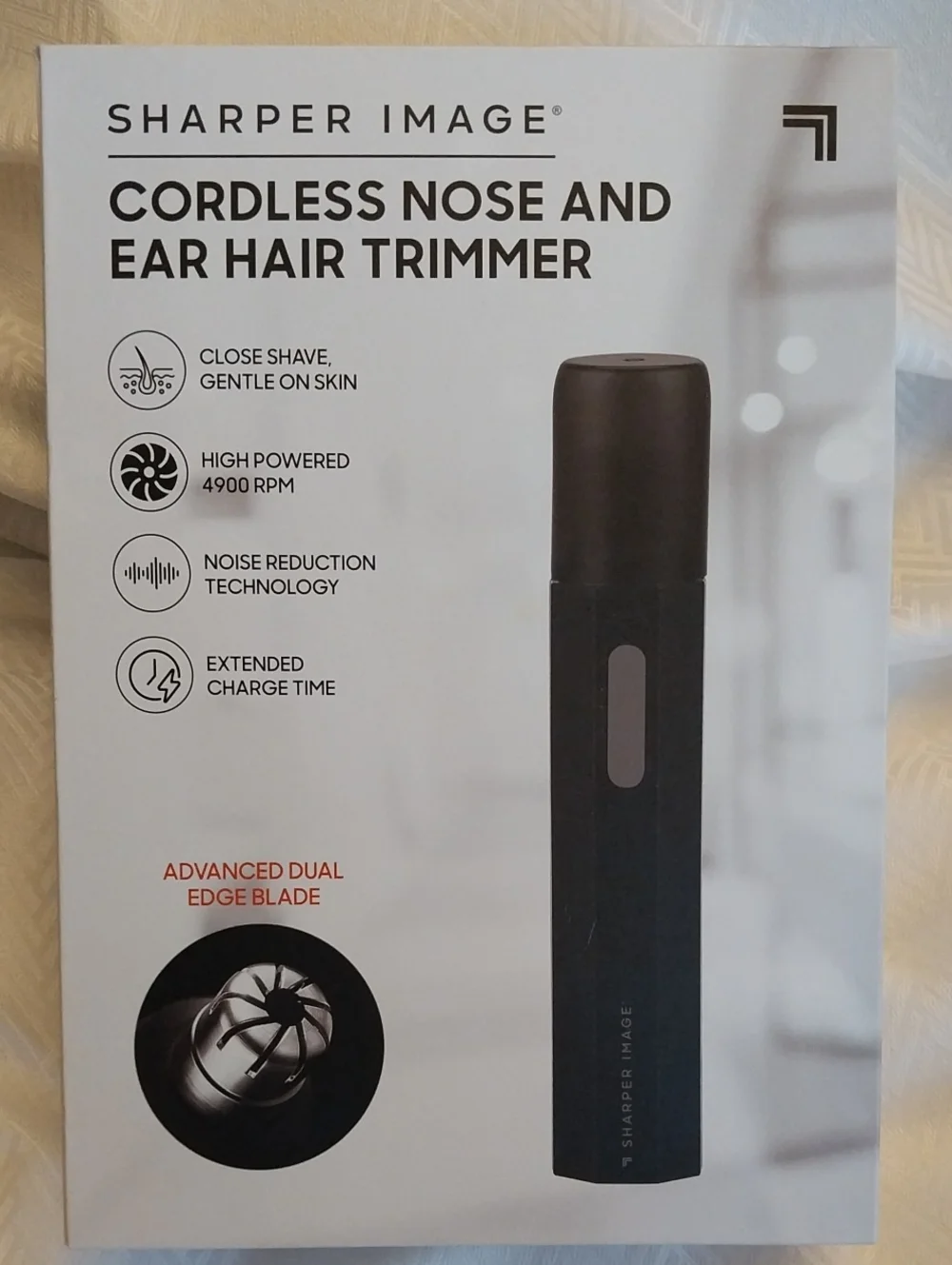 HAIR TRIMMER Cordless for ear & nose Sharper Image NEW